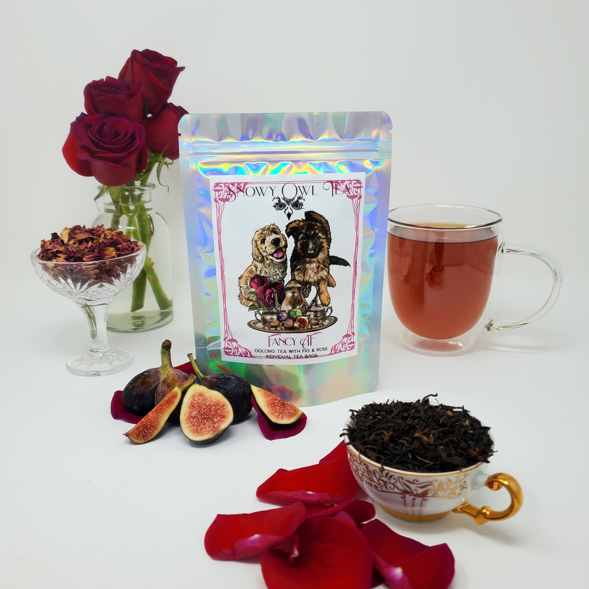 Midnight Rose Tea - Black Tea - High Caffeine - Flower Blend