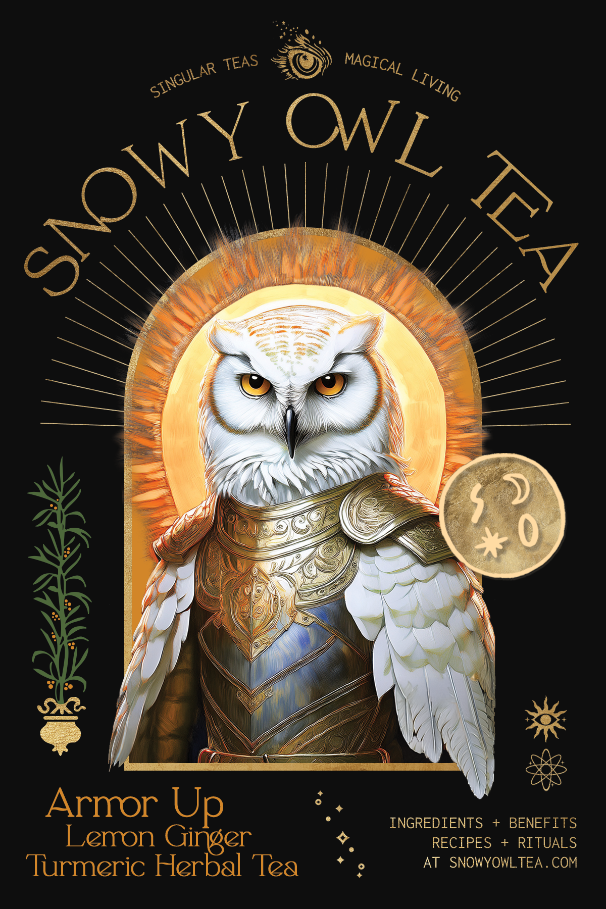 Armor Up: Lemon Ginger Turmeric Herbal Tea